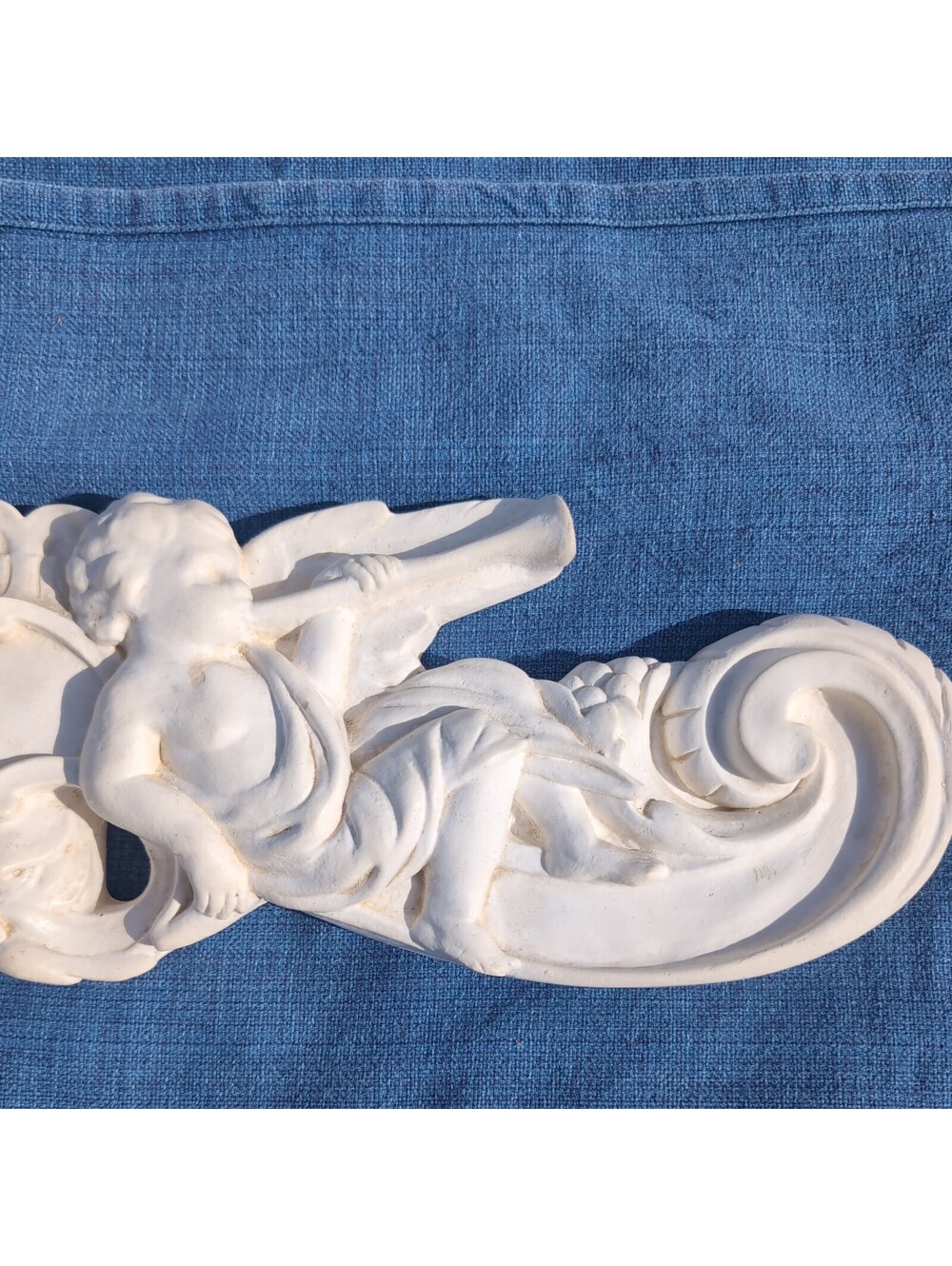 Victorian Cherubs|Angels| Frieze Bisque |Wall Plaque 20.5" Antique Reproduction - Picture 4 of 15